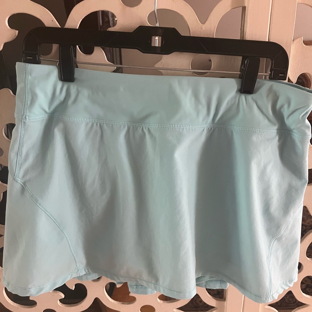 Aqua blue Cruz yoga tennis skirt - skirt with shorts size large